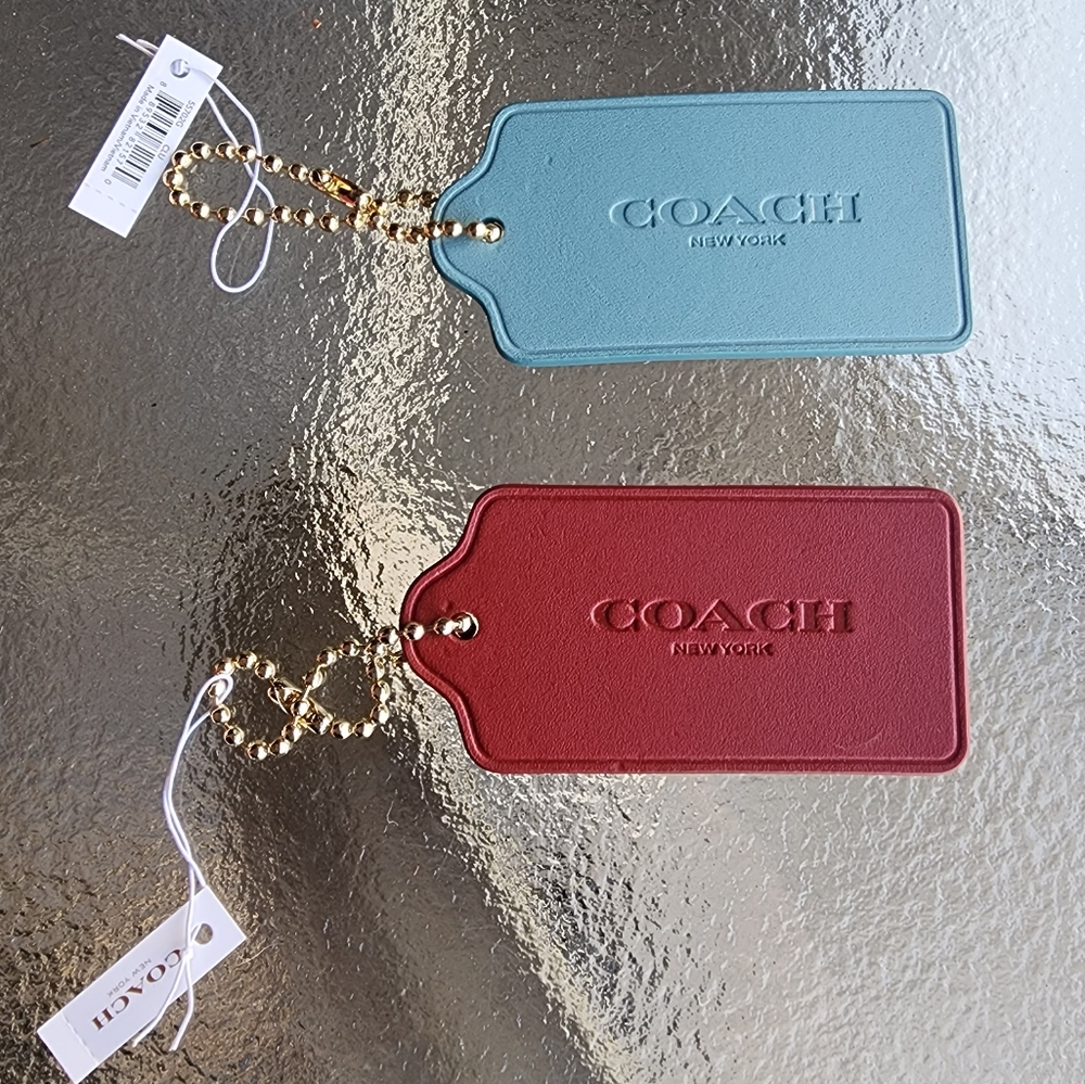 Coach Leather Tag